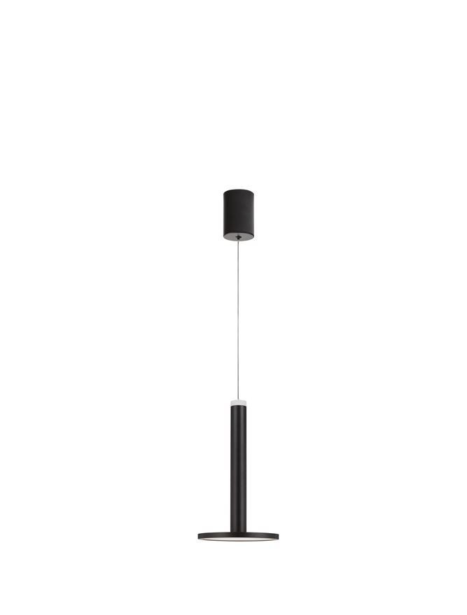 Lustra Pendul Led Modern Design Minimalist Palencia Negru