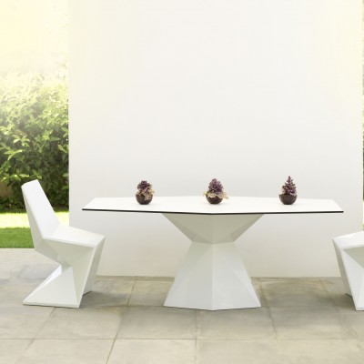Masa dining de exterior / interior design ultra-modern premium 180x94cm VERTEX 