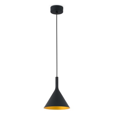 Pendul LED modern PAM-P small negru/auriu