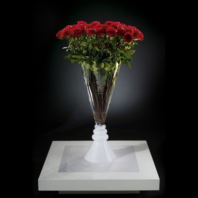 Aranjament floral VASE SERENA trandafiri rosii, 125cm