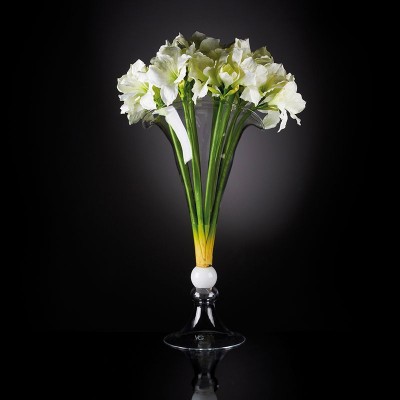 Aranjament floral VULCANO IVORY AMARYLLIS, 110cm