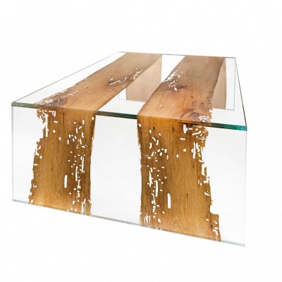 Masuta design Glass&Wood VENEZIA 120x80cm