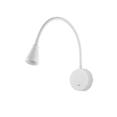 Aplica LED cu reader design modern BEL alba