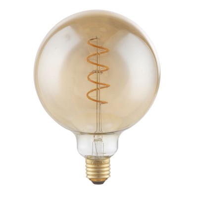 Bec decorativ Edison cu filament LED dimabil E27 4W 2000K Globe DUBAN