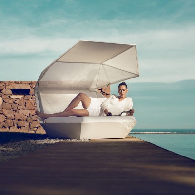 Pat de zi cu parasolar design modern premium lounge FAZ 