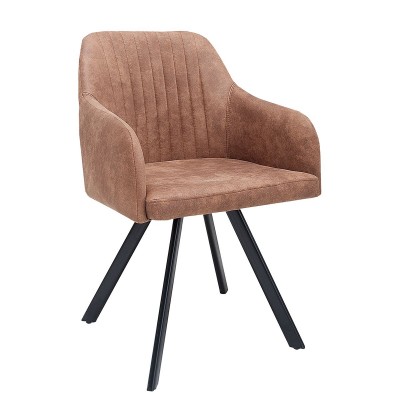 Scaun design industrial vintage Lucca, maro