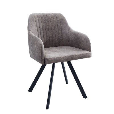 Scaun design industrial vintage Lucca, gri taupe