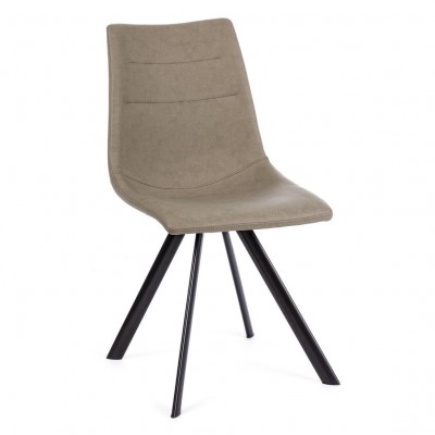 Set de 4 scaune design modern ALVA, taupe