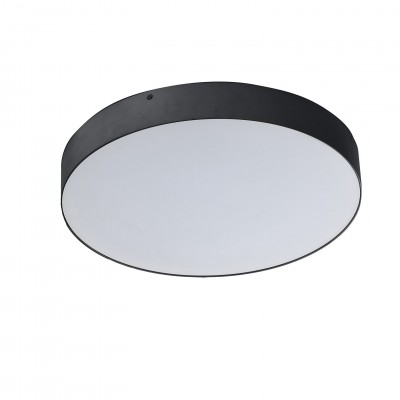 Plafoniera LED design slim MONZA R 40 4000K neagra