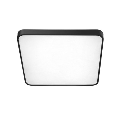 Lustra LED dimabila cu telecomanda de tavan/plafon Quadro 50 neagra