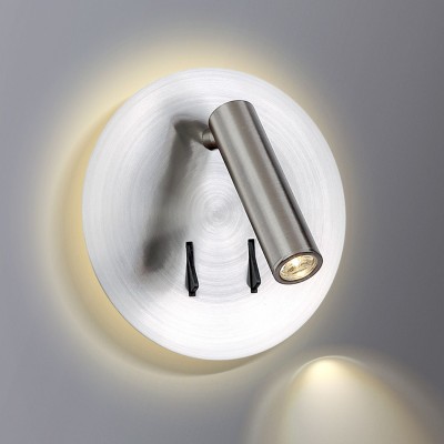 Aplica LED ambientala cu spot directionabil FARO nickel satin