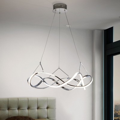 Lustra LED design ultra-modern Molly crom