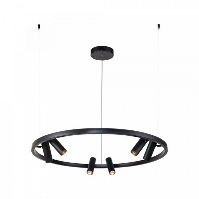 Lustra LED cu spoturi directionabile Satellite neagra