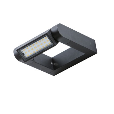 Aplica LED exterior moderna cu spot directionabil IP54 FRAME gri inchis