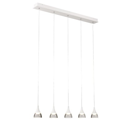 Lustra cu pendule LED design modern Dalmatia 5 white