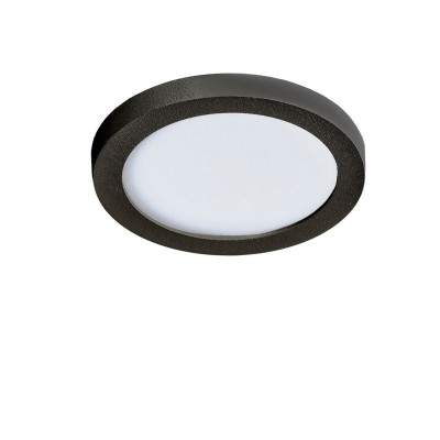 Spot LED pentru baie incastrat IP44 Slim 9 round 3000K negru