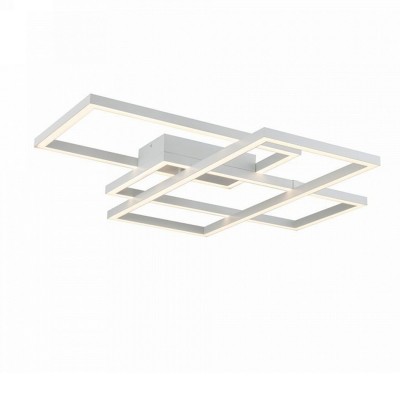 Lustra LED aplicata design modern Rida alba