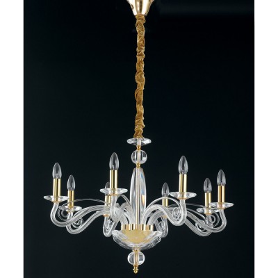 Candelabru cu 8 brate, design elegant Epoque