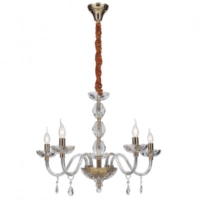 Candelabru cu 5 brate, design clasic Riflesso, auriu