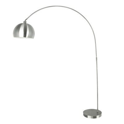 Lampadar / Lampa de podea tip arc Plaza nickel