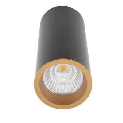 Spot LED aplicat design minimalist LONG negru/auriu