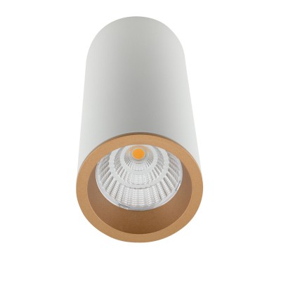 Spot LED aplicat design minimalist LONG alb/auriu