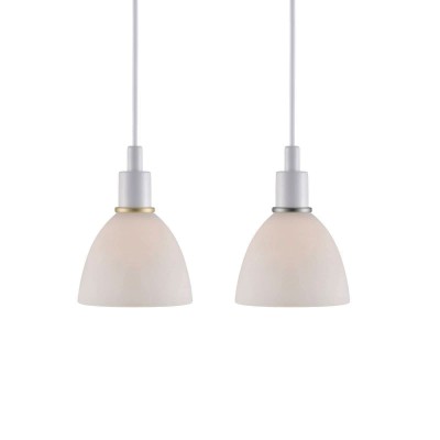 Set de 2 Pendule design modern minimalist Ray alb