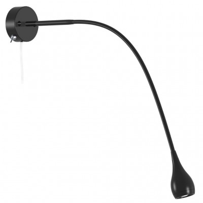 Aplica LED moderna cu brat flexibil Drop neagra