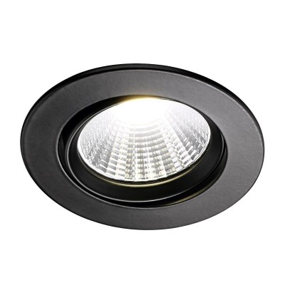 Set de 3 spoturi LED dimabile incastrabile Fremont negru 2700K 