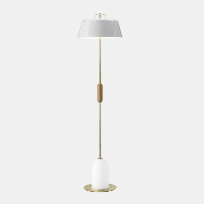 Lampadar LUX, realizat manual BON TON, alb