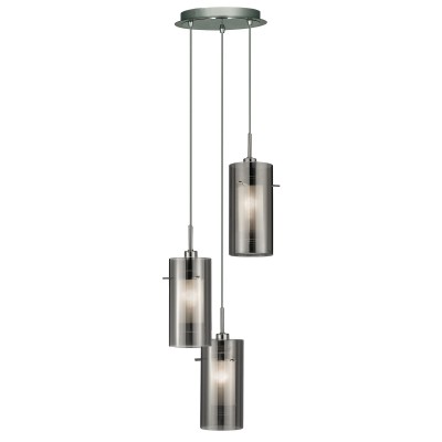 Lustra suspendata design modern Duo II 3L crom