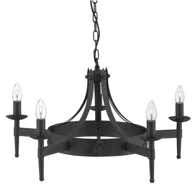 Candelabru stil rustic Cartwheel 5L 