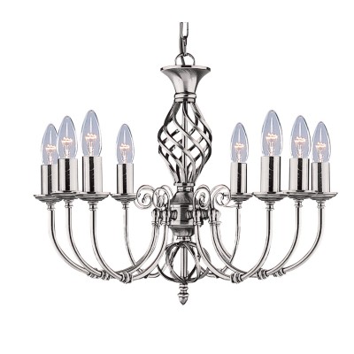 Candelabru elegant stil clasic Zanzibar argintiu 8L 