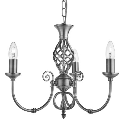 Candelabru elegant stil clasic Zanzibar argintiu 3L 