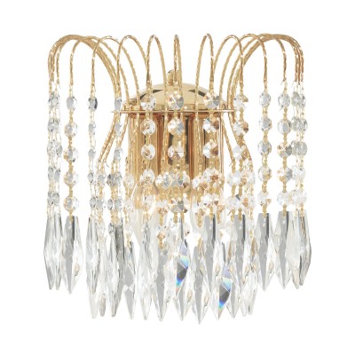 Aplica perete cristal design elegant Waterfall gold 