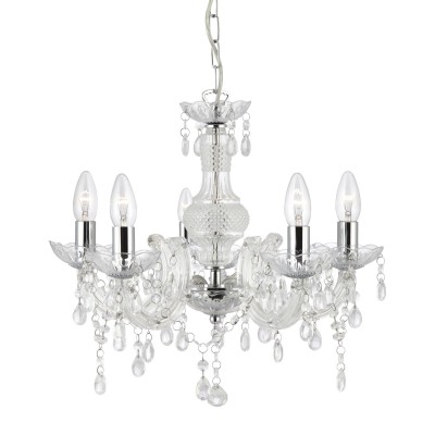 Candelabru stil clasic Marie Therese 5L transparent