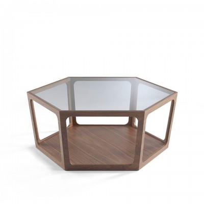 Masuta de cafea eleganta design LUX Walnut