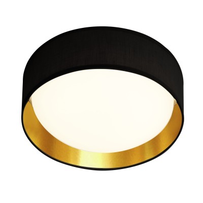Lustra LED moderna Ø37cm Gianna negru/auriu