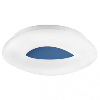 Plafoniera LED dimabila, design modern Cia albastru, 45cm