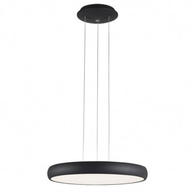 Lustra LED suspendata design modern Gap, negru