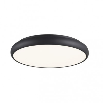 Plafoniera LED design modern Gap negru, 51cm