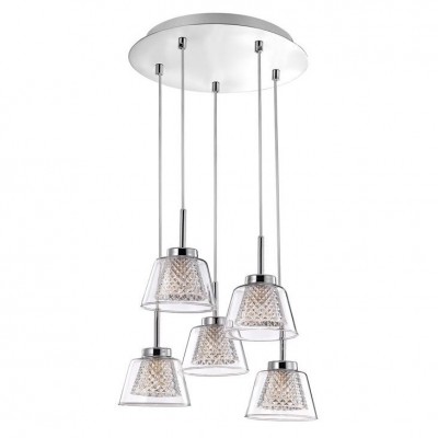 Lustra eleganta design modern cu 5 pendule Boccale