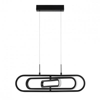 Lustra LED dimabila, design modern ARTE, negru