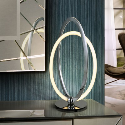 Veioza / Lampa de masa LED design ultra-modern Ocellis crom