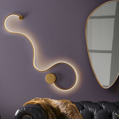 Aplica de perete LED design modern decorativ Grafos auriu