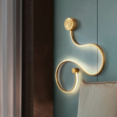 Aplica de perete LED design modern decorativ Grafos auriu