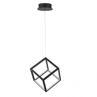 Lustra / Pendul LED design modern geometric GABBIA negru