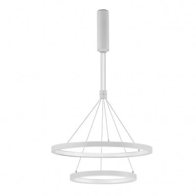 Lustra LED design modern circular EMPATIA II alb