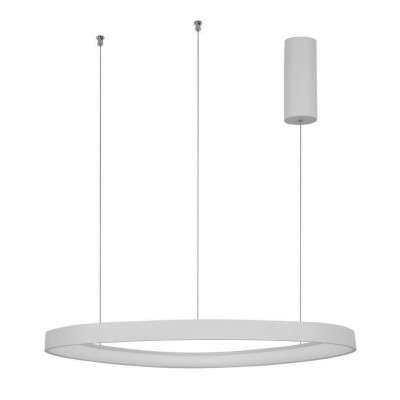 Lustra LED design modern circular ESTEVA alb