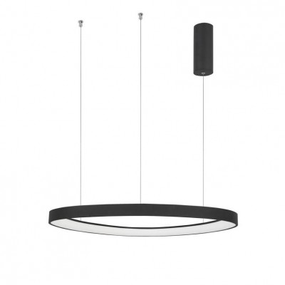 Lustra LED design modern circular ESTEVA negru